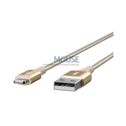 CABLE BELK iOS USB-A DURATEK 4'FT F8J207BT04-GLD