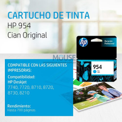 TINTA HP L0S50AL 954 CYAN (IMP HP 8710)