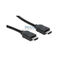 CABLE HDMI-HDMI M/M  3M MANH 306126 4K/3D/30HZ NEG BOLSA