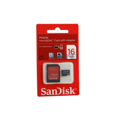 MEMORIA SANDISK MICRO SD 16GB 2*1