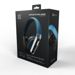 AURICULAR KLIP XTREME HEADSET KWH-750BL STYLE MIC/BT/1 JACK/3.5MM/AZUL