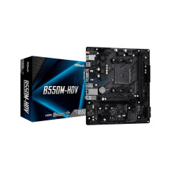 PLACA MADRE ASROCK AM4 B550M-HDV V/S/R/DVI/HDMI/M2/DDR4/USB3.2/MATX