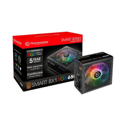 FUENTE THERMALTAKE 650W 80PLUS BRONZE SMART/RGB BX1 PS-SPR-0650NHFABU-1