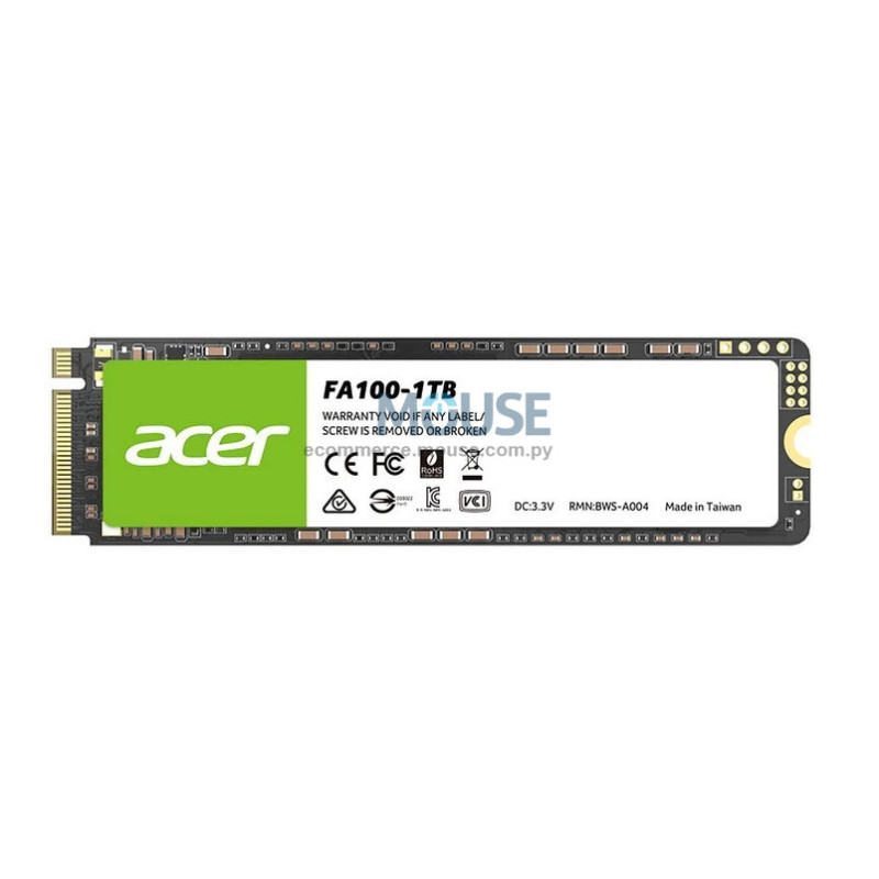 SSD ACER 1.0TB FA100-1TB PCIe M.2 SSD ACER 1.0TB FA100-1TB PCIe M.2