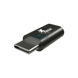 ADAPTADOR XTECH USB C(M)- MICRO USB 2.0(H) XTC-526 480MBPS NEGRO