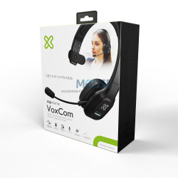 AURICULAR KLIP XTREME HEADSET KCH-750 VOXCOM HEADPH/MIC/WIR/BT/3.5MM NEG