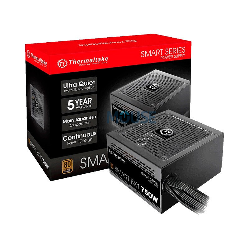 FUENTE THERMALTAKE 750W 80PLUS BRONZE SMART BX1 PS-SPD-0750NNFABU-1 FUENTE THERMALTAKE 750W 80PLUS BRONZE SMART BX1 PS-SPD-0750NNFABU-1