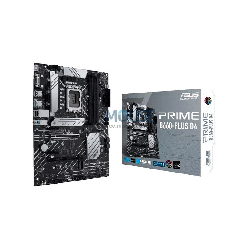 PLACA MADRE ASUS 1700 B660-PLUS D4 PRIME V/S/R/HDMI/DP/DDR4/3M2/USB3.2/ATX PLACA MADRE ASUS 1700 B660-PLUS D4 PRIME V/S/R/HDMI/DP/DDR4/3M2/USB3.2/ATX