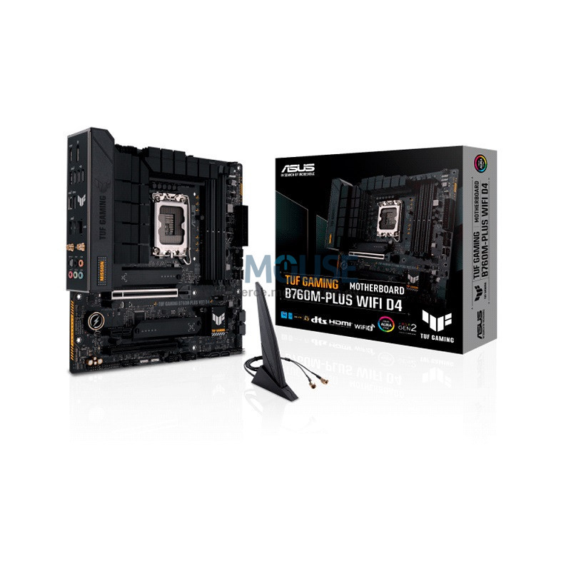 PLACA MADRE ASUS 1700 B760M-PLUS WIFI D4 TUF GAMING S/R/HDMI/DP/2M2/USB/MATX PLACA MADRE ASUS 1700 B760M-PLUS WIFI D4 TUF GAMING S/R/HDMI/DP/2M2/USB/MATX