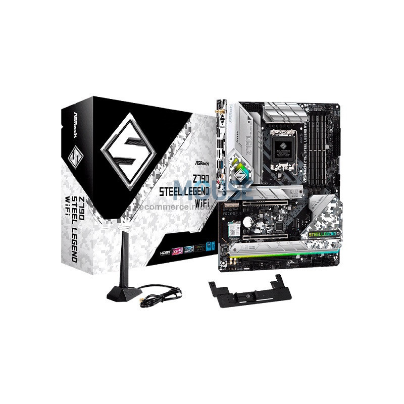PLACA MADRE ASROCK 1700 Z790 STEEL LEGEND WIFI DDR5 S/R/HDMI/DP/5M2/USB3.2/ATX PLACA MADRE ASROCK 1700 Z790 STEEL LEGEND WIFI DDR5 S/R/HDMI/DP/5M2/USB3.2/ATX