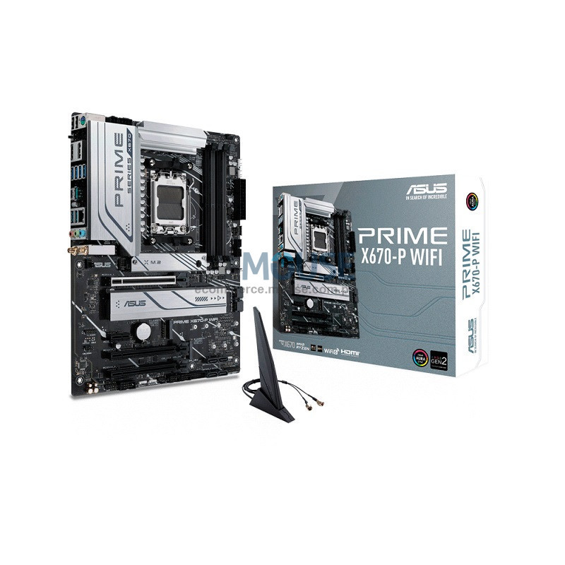 PLACA MADRE ASUS AM5 X670-P WIFI DDR5 PRIME S/R/HDMI/DP/3M2/USB3.2/ATX/AURA PLACA MADRE ASUS AM5 X670-P WIFI DDR5 PRIME S/R/HDMI/DP/3M2/USB3.2/ATX/AURA