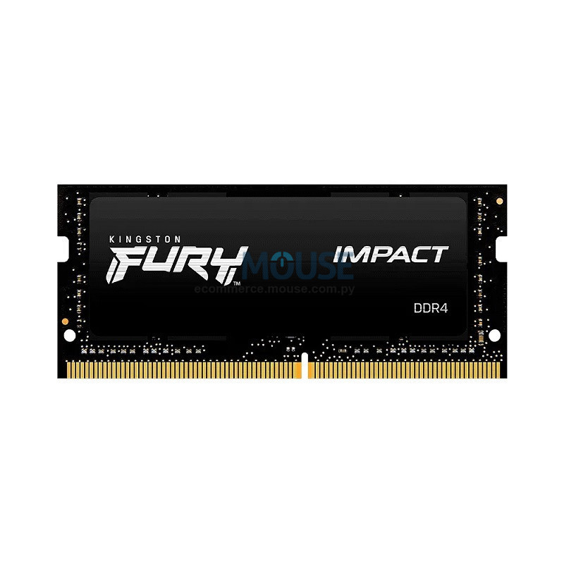 MEMORIA RAM PARA NOTEBOOK DDR4 KINGSTON 8G 2666 FURY IMPACT KF426S15IB/8 XMP MEMORIA RAM PARA NOTEBOOK DDR4 KINGSTON 8G 2666 FURY IMPACT KF426S15IB/8 XMP