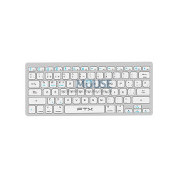 TECLADO BT FTXB1000 ULTRA SLIM ESP/PLATA