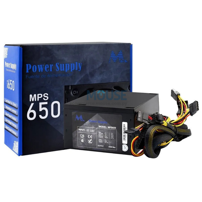 FUENTE MTEK 650 WATS ATX 24 FUENTE MTEK 650 WATS ATX 24
