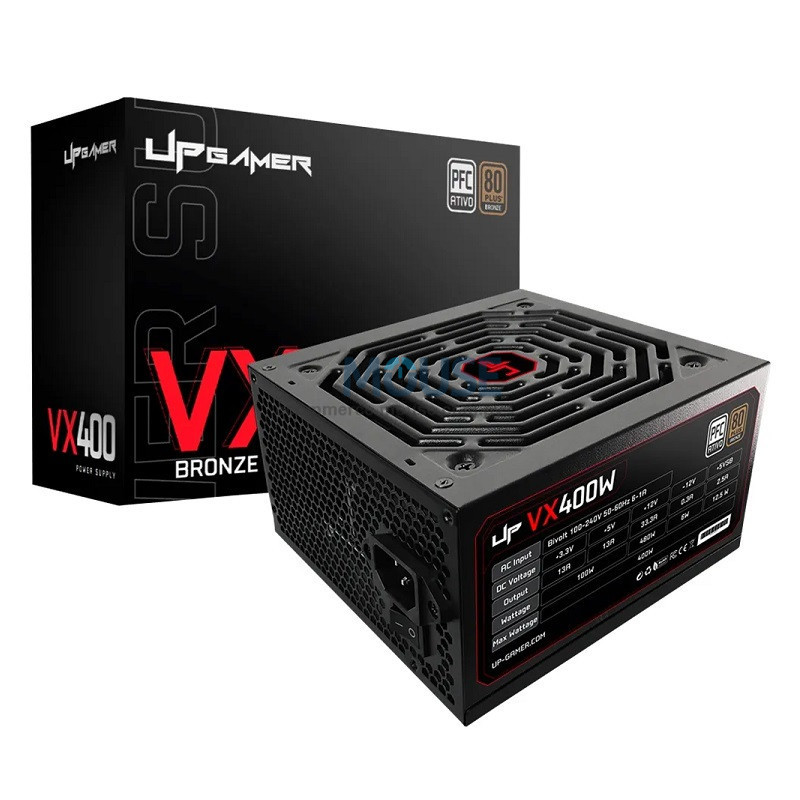FUENTE UP GAMER VX400 80PLUS BORZE 400W FUENTE UP GAMER VX400 80PLUS BORZE 400W