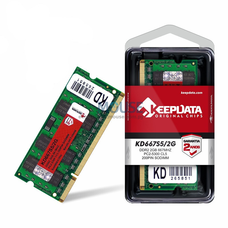 MEMORIA RAM PARA NOTEBOOK DDR2 KEEPDATA 2GB 667MHZ MEMORIA RAM PARA NOTEBOOK DDR2 KEEPDATA 2GB 667MHZ