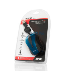 MOUSE ARGOMTECH ARG-MS-0008BL RETRACTIL AZUL